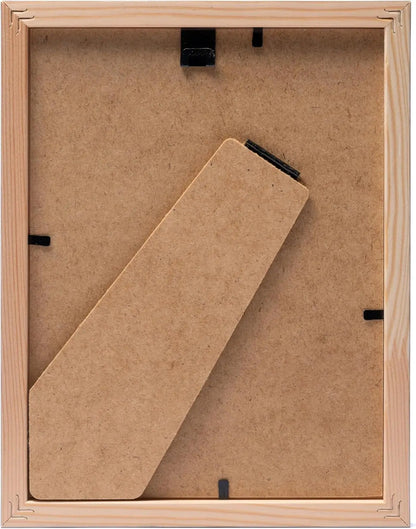 Solid Pine Picture Frame 13x18cm | Small Brown Wooden Photo Frame