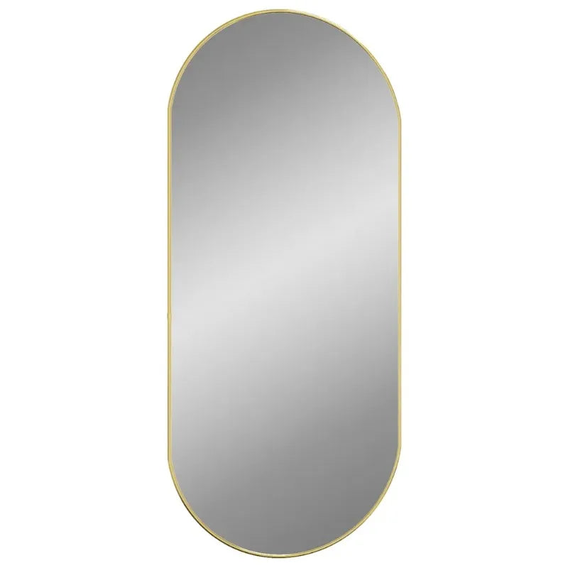 Oval Wall Mirror 80x35cm | Slim Gold, Black or Silver Framed Oval Mirror