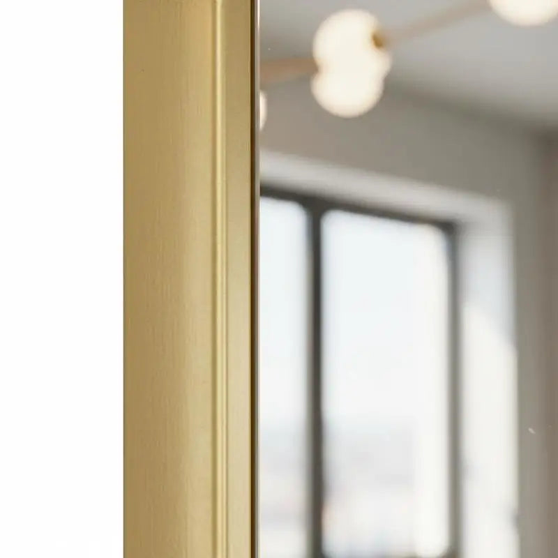 Oval Wall Mirror 80x35cm | Slim Gold, Black or Silver Framed Oval Mirror