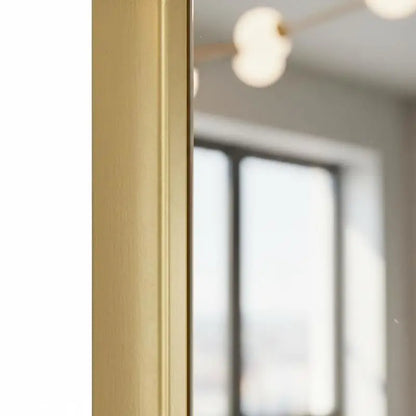 Oval Wall Mirror 80x35cm | Slim Gold, Black or Silver Framed Oval Mirror