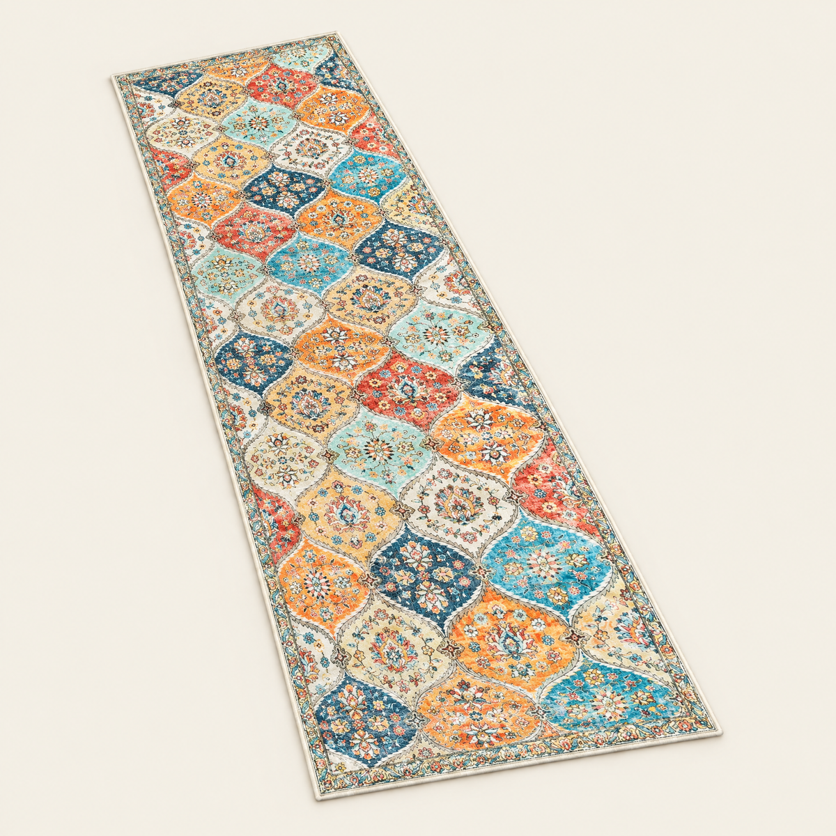 Hallway runner rug 60x230cm, Marrakesh Trellis